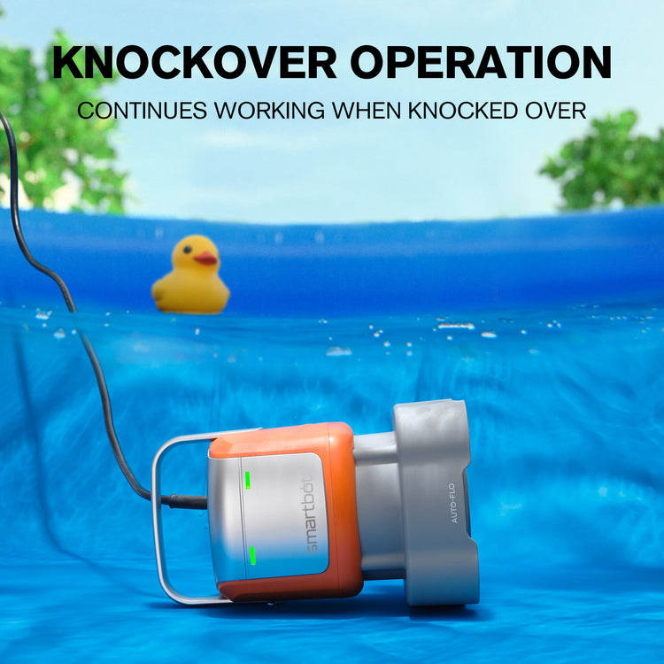 Smartbot Submersible Water Pump, 1/2 HP, Flow Rate 2800 GPH, Max Lift 25 Ft, 6 Hose Kit, Small Portable Electric Utility Pump, Auto-Flo® Automatic Switch, Knock Over Operation, Dry Run Protection